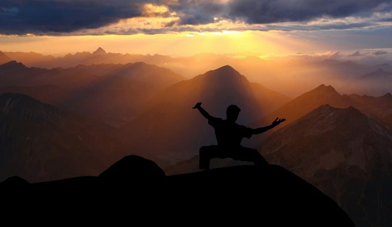 Sunrise Tai Chi Silhouette
